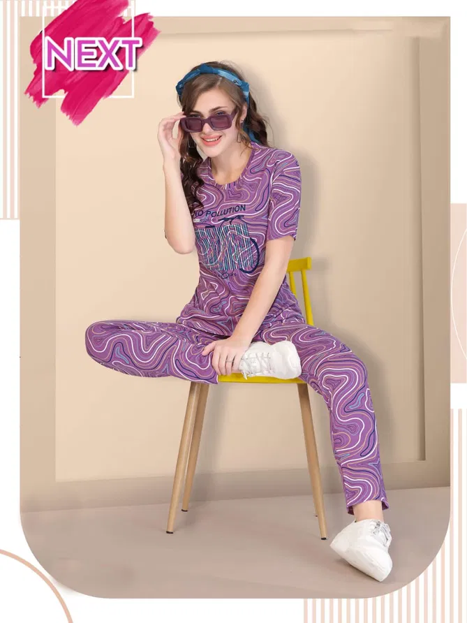 Summer Special Cords Set Vol Kn 325 Hosiery Cotton Night Suit Wholesale Price In Surat
